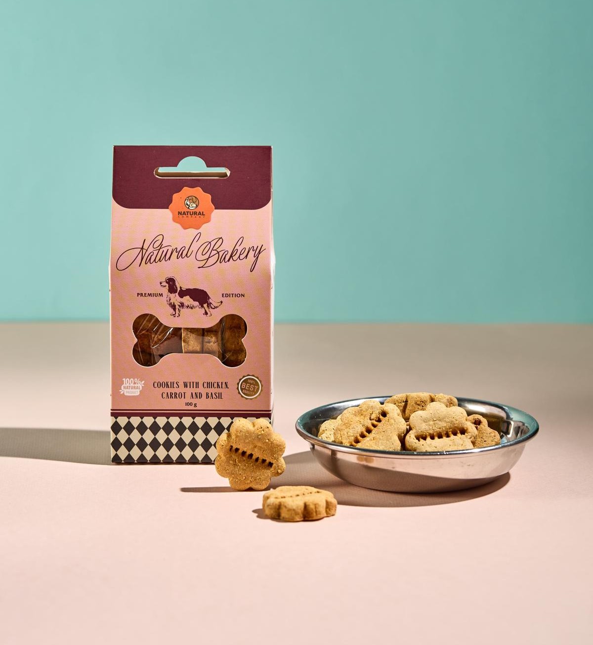 Печиво з куркою, морквою та базиліком