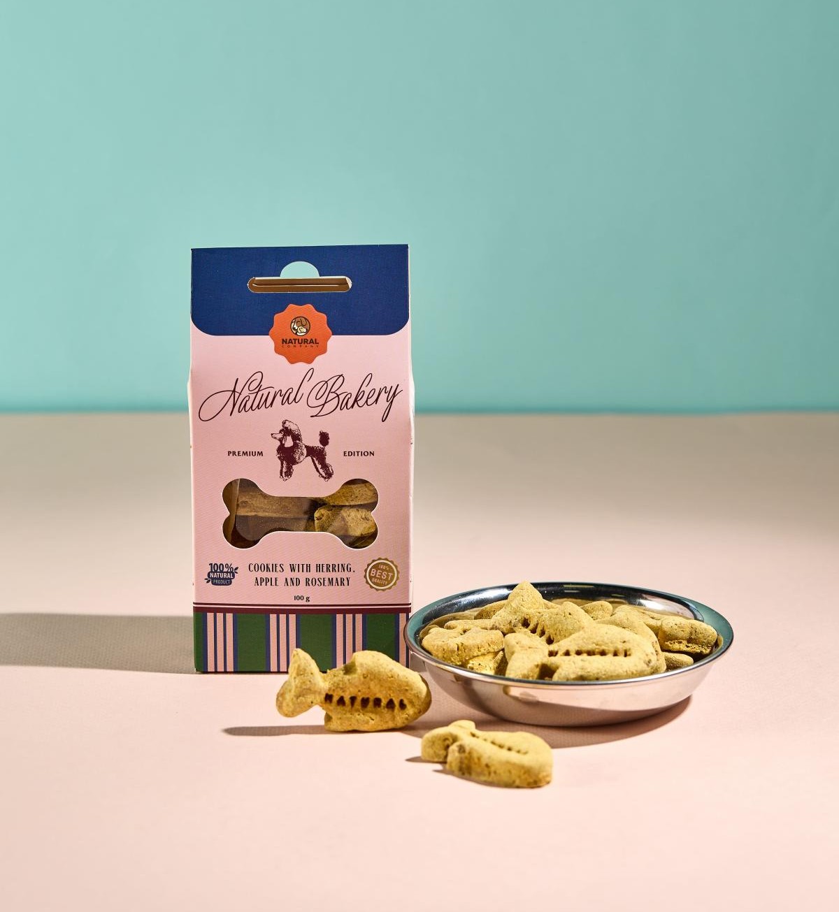 Печиво з оселедцем, яблуком та розмарином