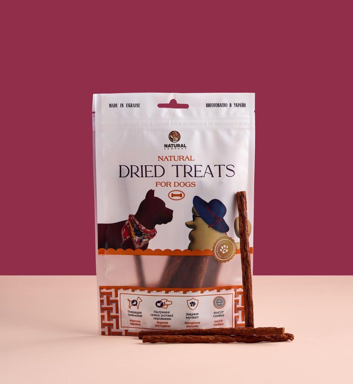 М‘ясні смужки з качкою